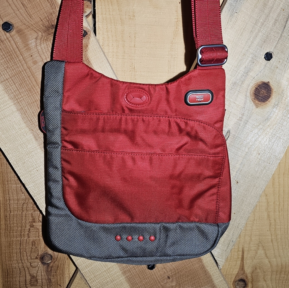 Tumi T-Tech McKenna Nylon Crossbody Red Long Adjustable Strap